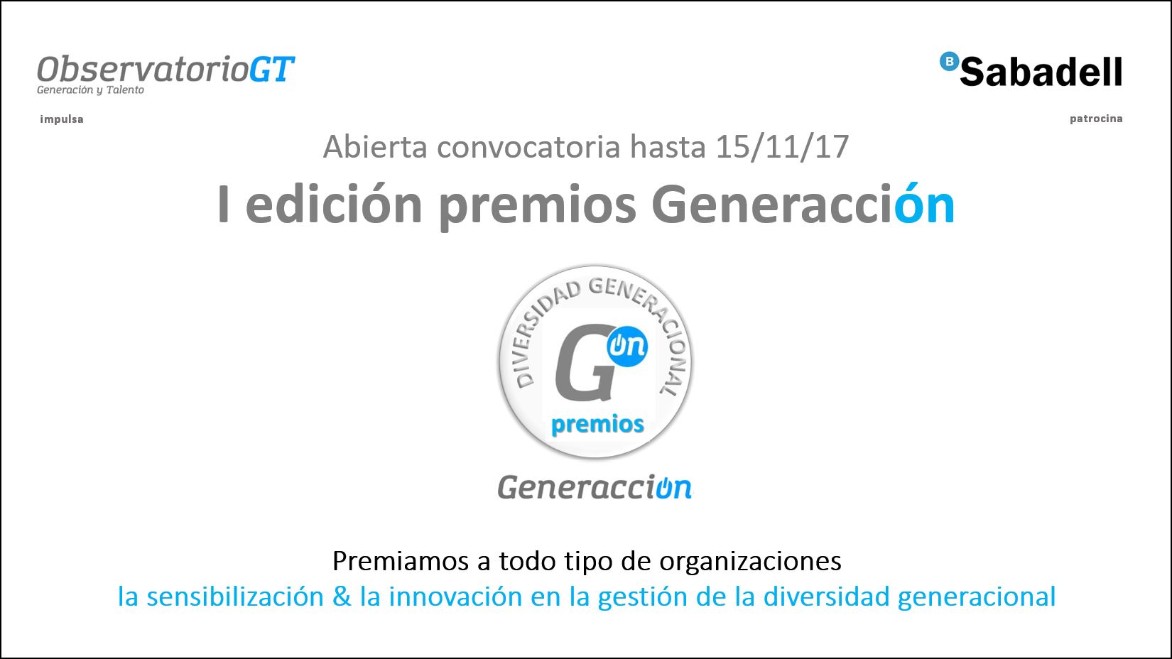 I edición premios Generacción