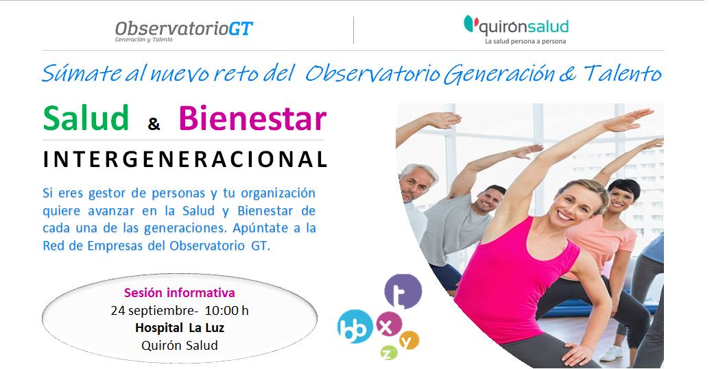 Súmate al nuevo reto – Salud & Bienestar Intergeneracional – Sesión informativa 24/09/2018