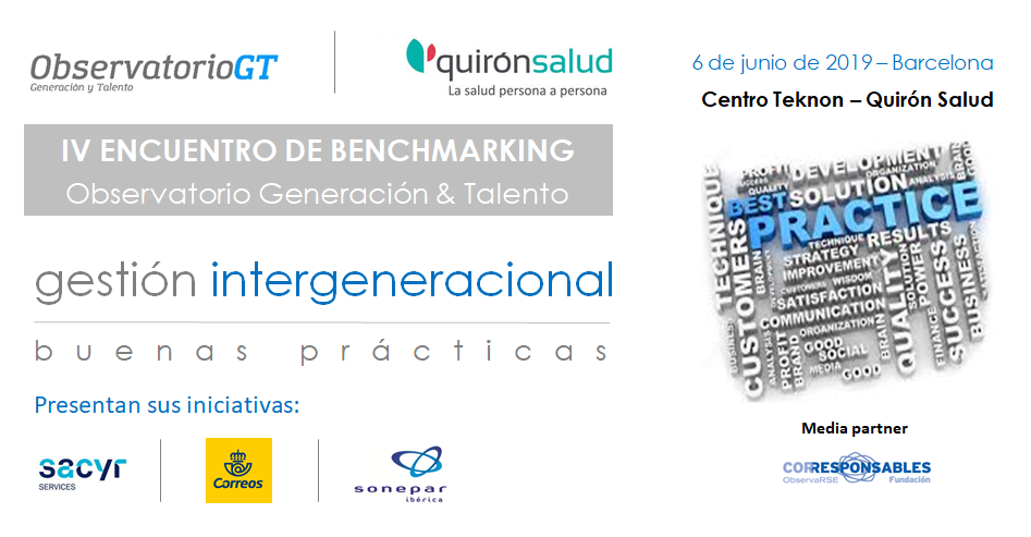 Correos + Sacyr + Sonepar presentarán sus Buenas Prácticas de Diversidad Generacional – 06/06/2019 – BARCELONA