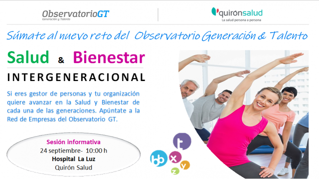 Súmate al nuevo reto – Salud & Bienestar Intergeneracional – Sesión Informativa 24/09/2018