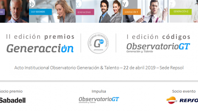 Acto adhesión Código de Principios Diversidad Generacional & Premios Generacción – Preside Secretaria de Estado de Servicios Sociales del Ministerio de Sanidad_22/04/2019