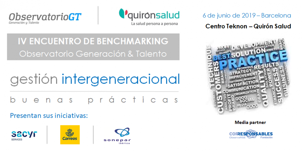 Correos + Sacyr + Sonepar presentarán sus Buenas Prácticas de Diversidad Generacional – 06/06/2019 – BARCELONA
