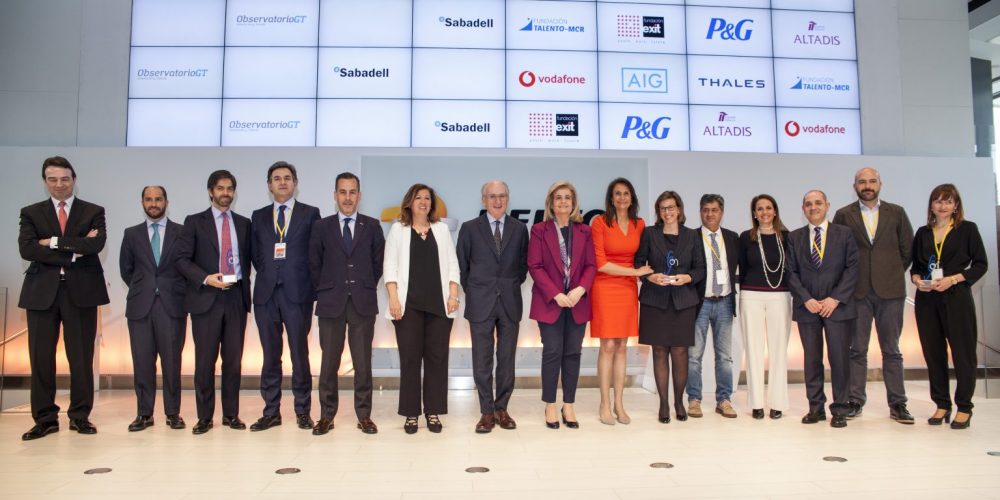 Altadis, Fundación Exit, AIG Seguros, Vodafone, y Fundación Talento – MCR Acción solidaria, premios Generacción a las mejores prácticas en la gestión de la diversidad generacional