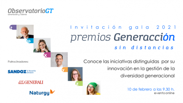 Gala Premios Generacción 2021 «Sin distancias». Conoce las 6 mejores iniciativas en Diversidad Generacional