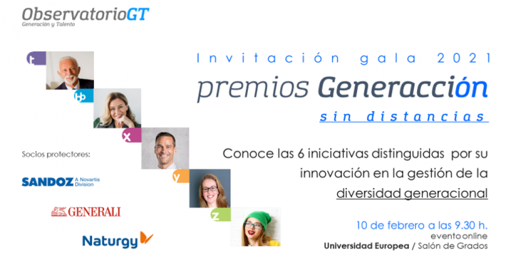 Gala Premios Generacción 2021 «Sin distancias». Conoce las 6 mejores iniciativas en Diversidad Generacional