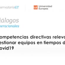 Competencias directivas del líder en tiempos del Covid19