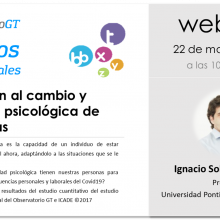 Diálogos del Covid19, «Adaptación al cambio y flexibilidad psicológica» con el Doctor Ignacio Sobrino